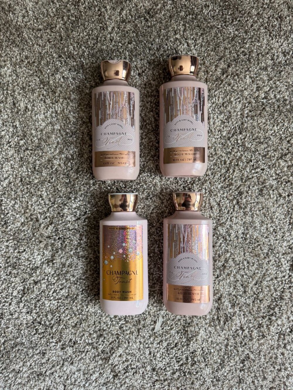 (4) Bath & Body Works Champagne Toast Body Wash